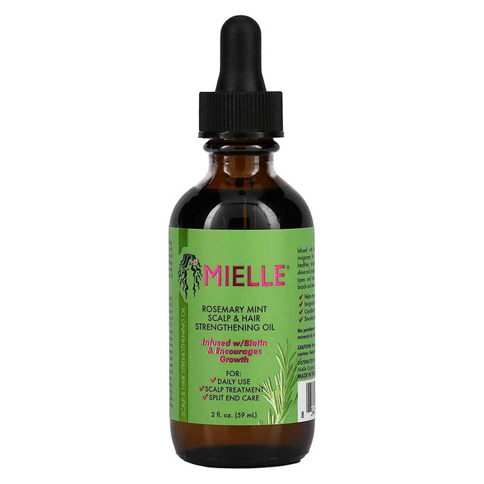 Mielle Organics MIELLE - ROSEMARY MINT, SCALP & HAIR OIL, INFUSED W/BIOTIN & ENCOURGES GROWTH, FOR DAILY USE, SCALP TREATMENT, SPLIT END CARE & SCALP & STRENGTHENING OIL