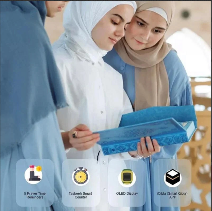 IQibla Zikr1 Lite Smart Tasbih Tally Counter Ring For Muslims Zikr Digital Tasbeeh 5 Prayer Time Reminder Bluetooth Waterproof