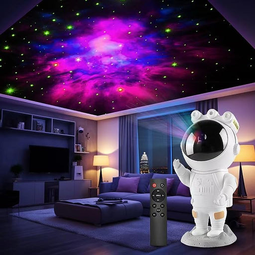 Astronaut Galaxy Star Projector Starry Night Light, 360 Adjustable