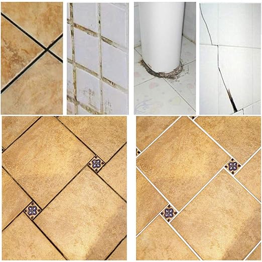 2pc Tile Gap Refill Agent Tile Reform Coating Mold Cleaner Tile Sealer Repair Glue