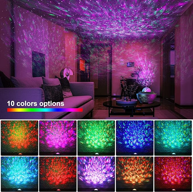 LED Star Light Projector with Ocean Wave