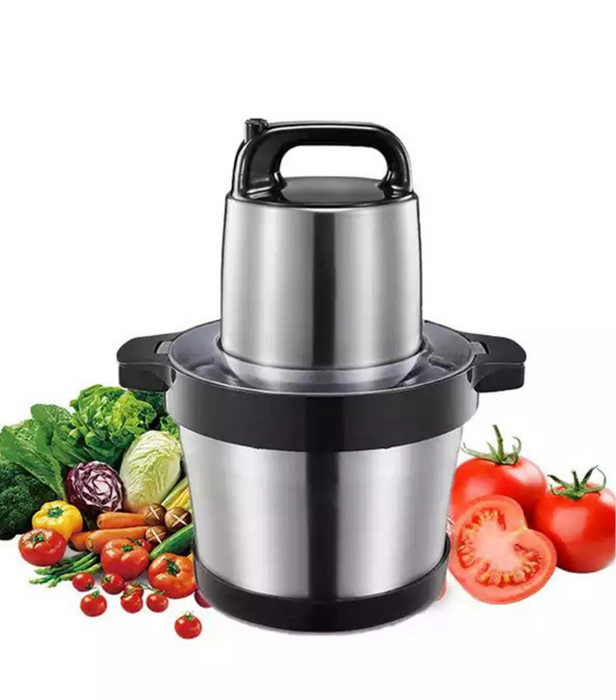 6L Stainless Steel Food Chopper/Grinder For Meat, Vegetables, Fruits And Nuts