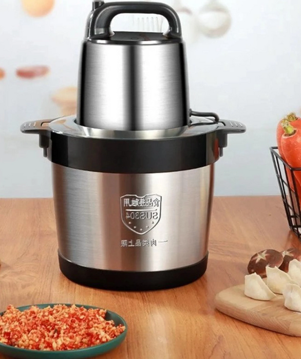 6L Stainless Steel Food Chopper/Grinder For Meat, Vegetables, Fruits And Nuts
