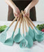 Silicone Utensils Kitchen Cooking Set with Wooden Bamboo Handles 