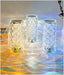 Rose Crystal Acrylic Rechargeable Table Lamp